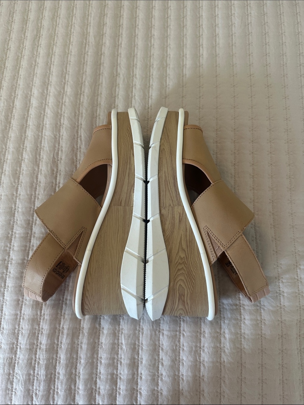 Sorel Cameron Flatform Slingback Tan Leather Sandals 8.5 - Picture 4 of 12